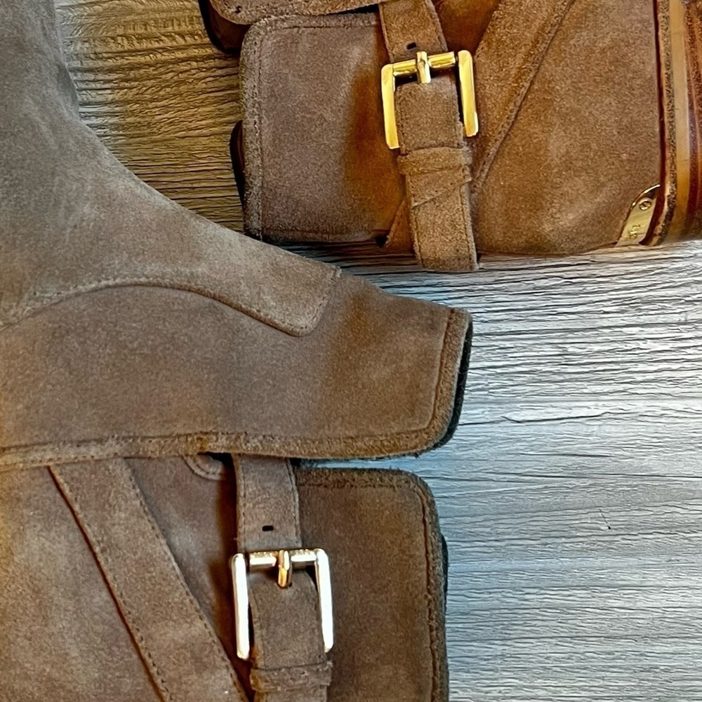 Michael Kors Salem suede buckled and elastic Bootie size 8 - Picture 9 of 12